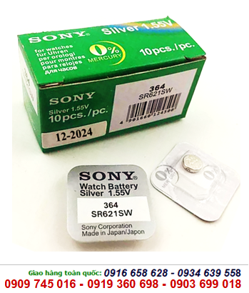 Sony SR621SW-364, Pin Sony SR621SW-364 silver oxide 1.55v (Vỉ 1viên)